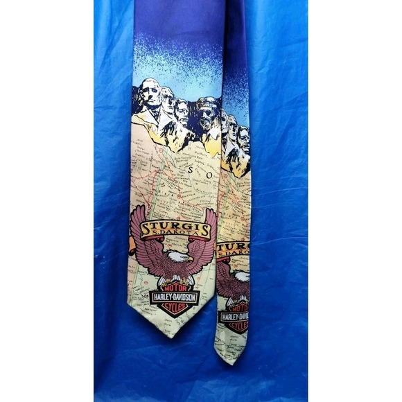 Ralph Marlin Other - Harley-Davidson Road to Sturgis RM Style Ralph Marlin 100% Silk Tie 1993 Vintage